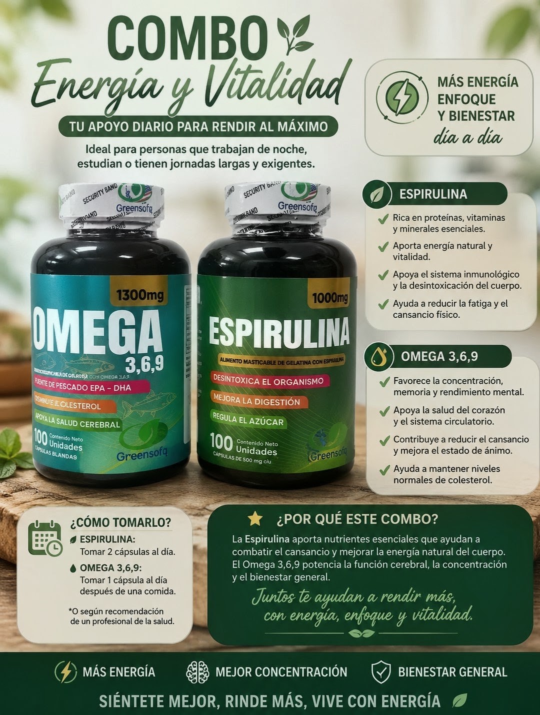 Combo energía y vitalidad