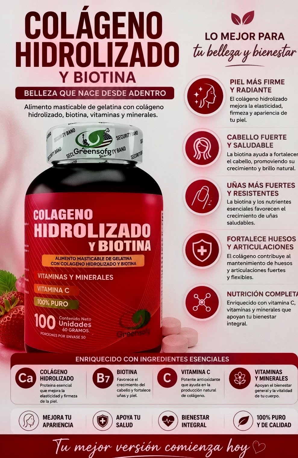 Colágeno Hidrolizado con Biotina