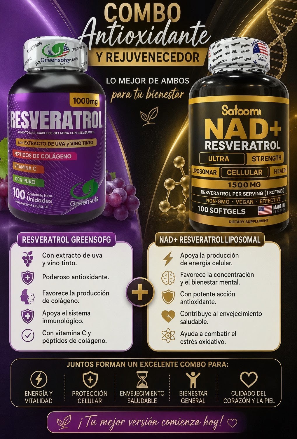 Combo antioxidantes