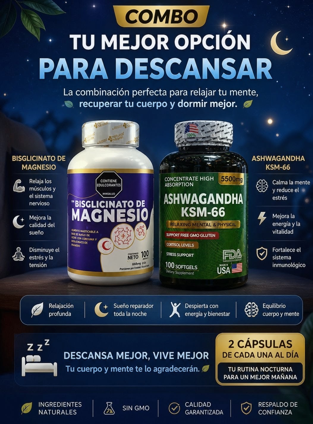 Combo para descansar
